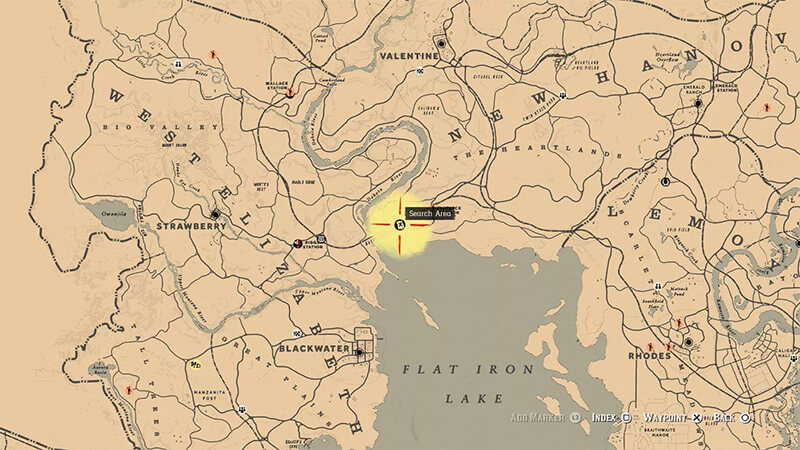 RDR 2 mapa